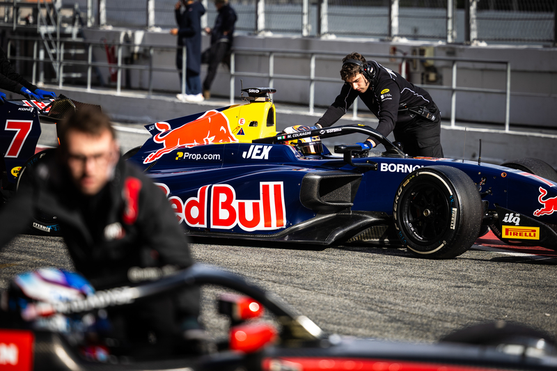 Barcelona (ESP) FEB 10-12 2026 - F3 pre-season testing 2026 at Circuit de Catalunya. Mattia COLNAGHI, Red Bull #07 MP Motorsport F3, Red Bull Junior Team. © 2026 Dutch Photo Agency