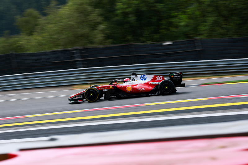 16 LECLERC Charles (mco), Scuderia Ferrari SF-26, action  during the Formula 1 Belgian Grand Prix 2026, 10th round of the 2026 Formula One World Championship from July 17 to 19, 2026 on the Circuit de Spa-Francorchamps, in Stavelot, Belgium - Photo Florent Gooden / DPPI