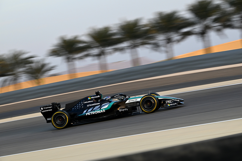 Formel 1 - Mercedes-AMG PETRONAS F1 Team, Bahrain Test 2026. George Russell Formula One - Mercedes-AMG PETRONAS F1 Team, Bahrain Testing 2026. George Russell 