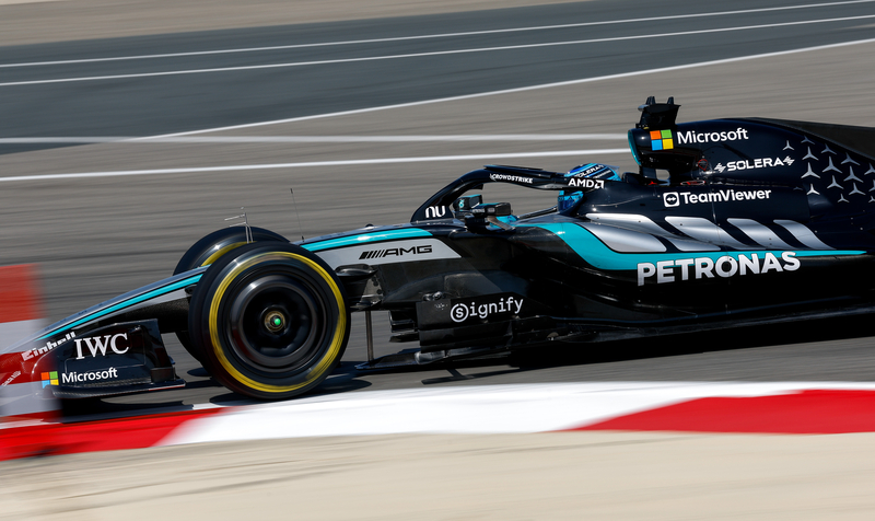 Formel 1 - Mercedes-AMG PETRONAS F1 Team, Bahrain Test 2026. George Russell Formula One - Mercedes-AMG PETRONAS F1 Team, Bahrain Testing 2026. George Russell 