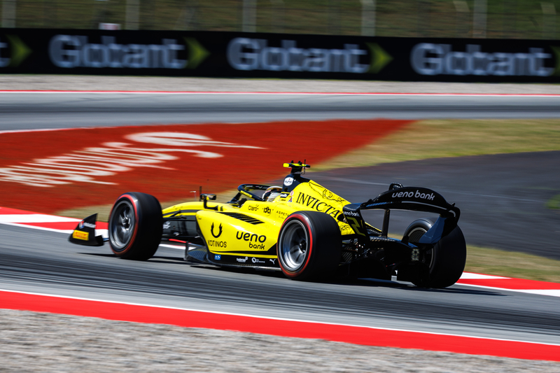 BARCELONA (ESP) JUN 11-14 2026 - Grand Prix of Barcelona-Catalunya at Circuit de Barcelona Catalunya. Joshua DUERKSEN #02 Invicta Racing F2. © 2026 Dutch Photo Agency