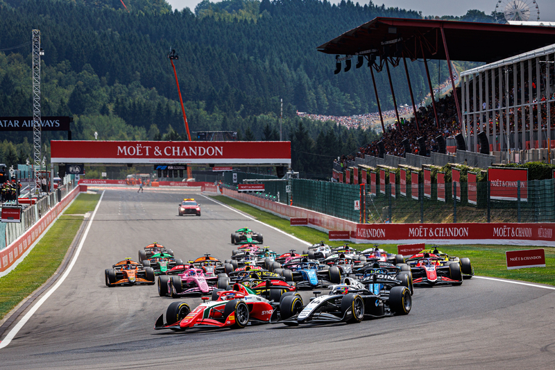 Francorchamps (BEL), JUL 17-19 2026 - Belgium Grand Prix at Spa-Francorchamps. Start Race 1 F2. © 2026 Dutch Photo Agency.