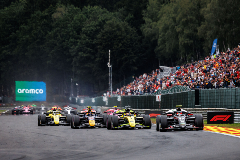 Francorchamps (BEL), JUL 17-19 2026 - Belgium Grand Prix at Spa-Francorchamps. Start F2 Race 2. © 2026 Dutch Photo Agency.