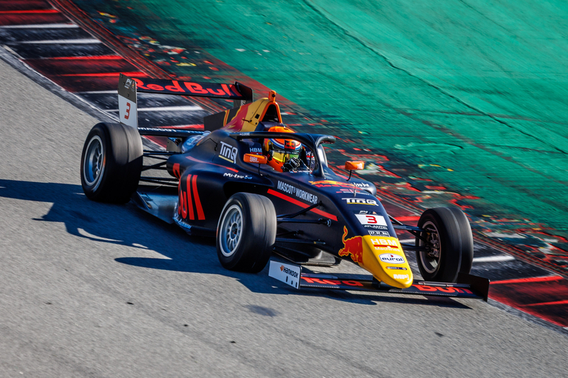 Barcelona (ESP) NOV 14-17 2025 - F4 Spanish Championship and Eurocup-3 round at Circuit de Barcelona-Catalunya. Rocco CORONEL #03, MP Motorsport. © 2025 Dutch Photo Agency.