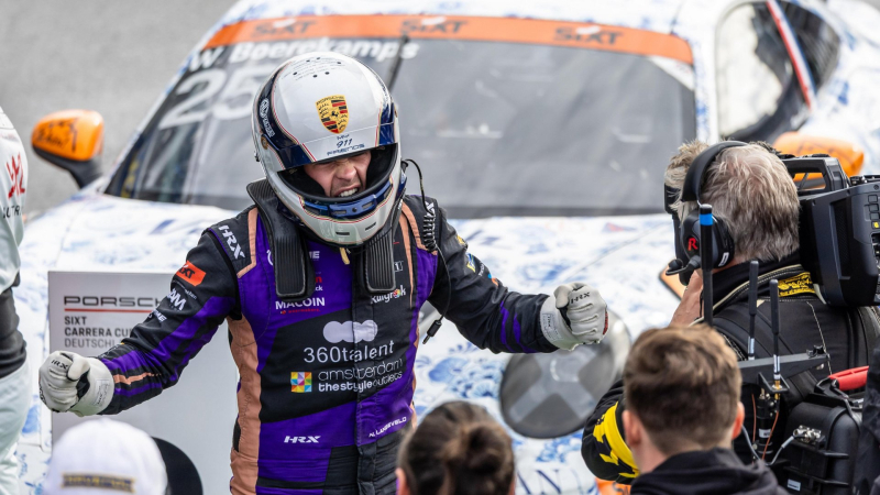 Keagan Masters wint Duitse Porsche Carrera Cup titel. Sensationele zege Niels Langeveld