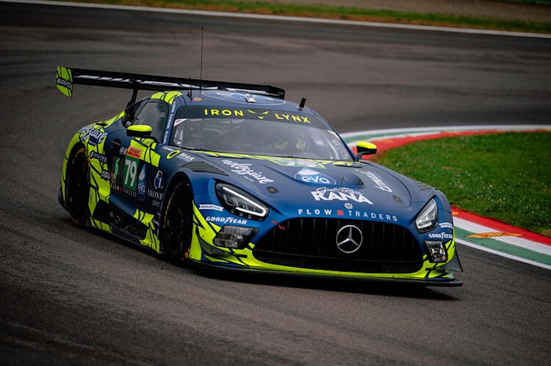 79 CRESSONI Matteo (ita), HODENIUS Lin (ned), ZELGER Johannes (ita), Iron Lynx, Mercedes-AMG GT3 Evo #79, LM GT3, action during the Prologue of the 2026 FIA World Endurance Championship, from April 13 to 14, 2026 on the Autodromo Enzo e Dino Ferrari in Imola, Italy - Photo Alberto Vimercati / DPPI