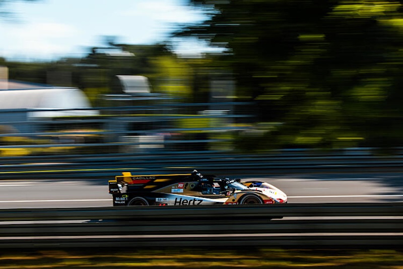 38 BOURDAIS Sébastien (fra), BAMBER Earl (nzl), AITKEN Jack (gbr), Cadillac Hertz Team Jota, Cadillac V-Series.R #38, Hypercar, action during the Test Day of the 24 Hours of Le Mans 2026, 3rd round of the 2026 FIA World Endurance Championship, on June 7, 2026 on the Circuit des 24 Heures du Mans in Le Mans, France - Photo Andrea Lorenzina / DPPI
