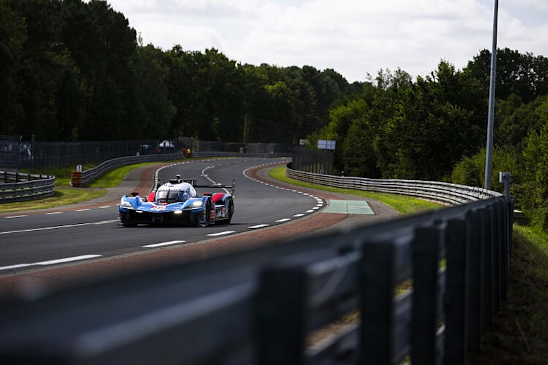 35 FELIX DA COSTA António (prt), MILESI Charles (fra), HABSBURG Ferdinand (aut), Alpine Endurance Team, Alpine A424 #35, Hypercar, action during the Test Day of the 24 Hours of Le Mans 2026, 3rd round of the 2026 FIA World Endurance Championship, on June 7, 2026 on the Circuit des 24 Heures du Mans in Le Mans, France - Photo Fabrizio Boldoni / DPPI
