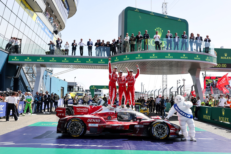 Kamui Kobayashi (JPN)  Nyck de Vries (NDL) Mike Conway (GBR) Toyota RacingLe Mans 24 Hours World Endurance Championship8th to 14th June 2026Circuit de la Sarthe, Le Mans, France